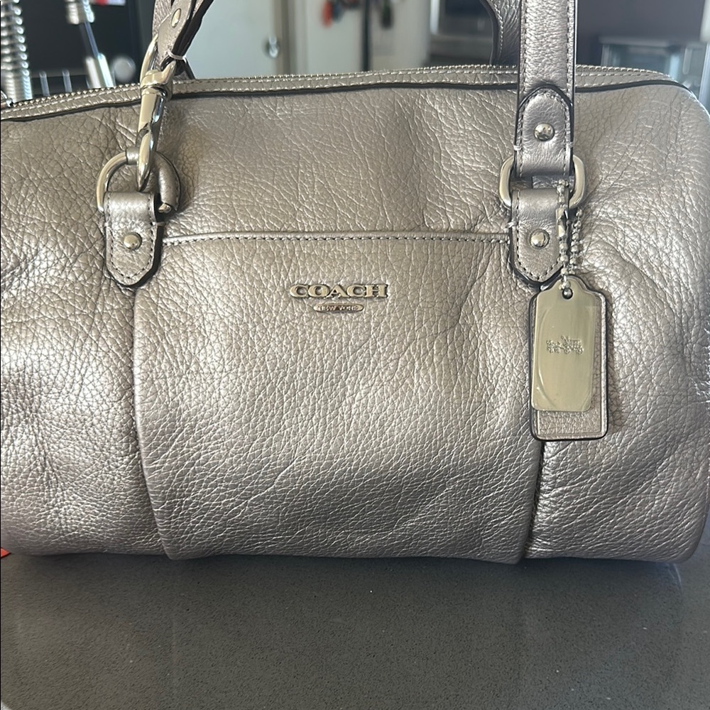 Coach Metallic Silver Women's Bag
